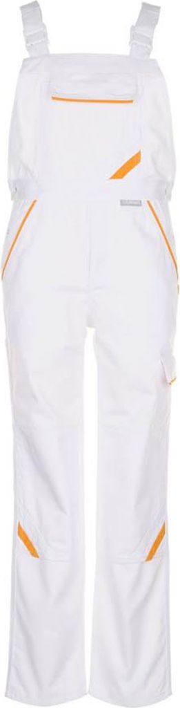 Größe 50 Herren Planam Highline Latzhose reinweiß gelb Modell 2337