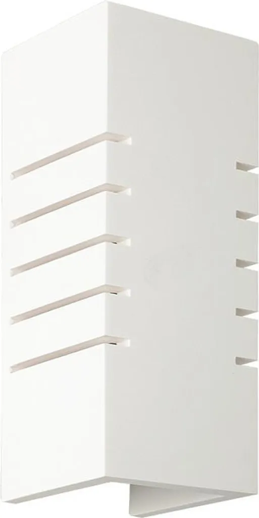 Applique murale blanche pour couloir et salon HAROLD - Céramique 24x9cm