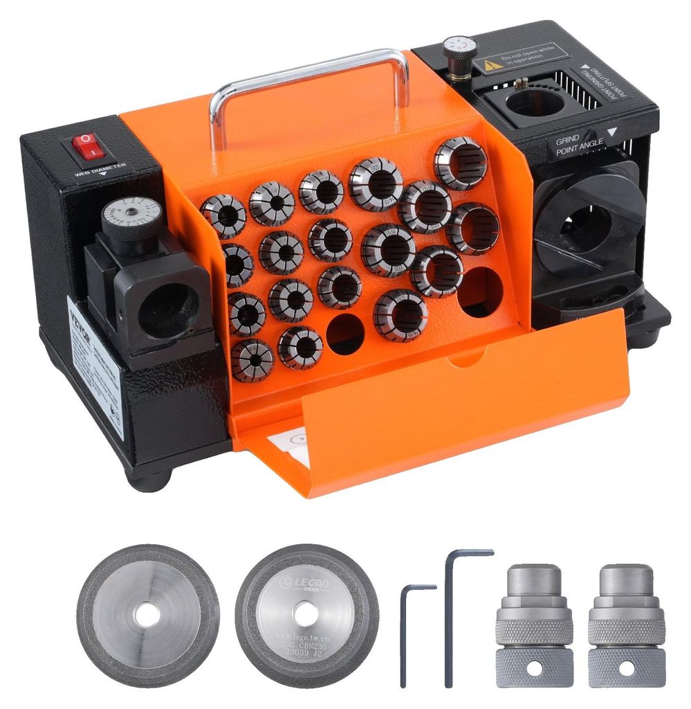 VEVOR MR-20G ostřič vrtáků 3–20 mm, úhel 95–135°, CBN SDC Obrázek produktu 