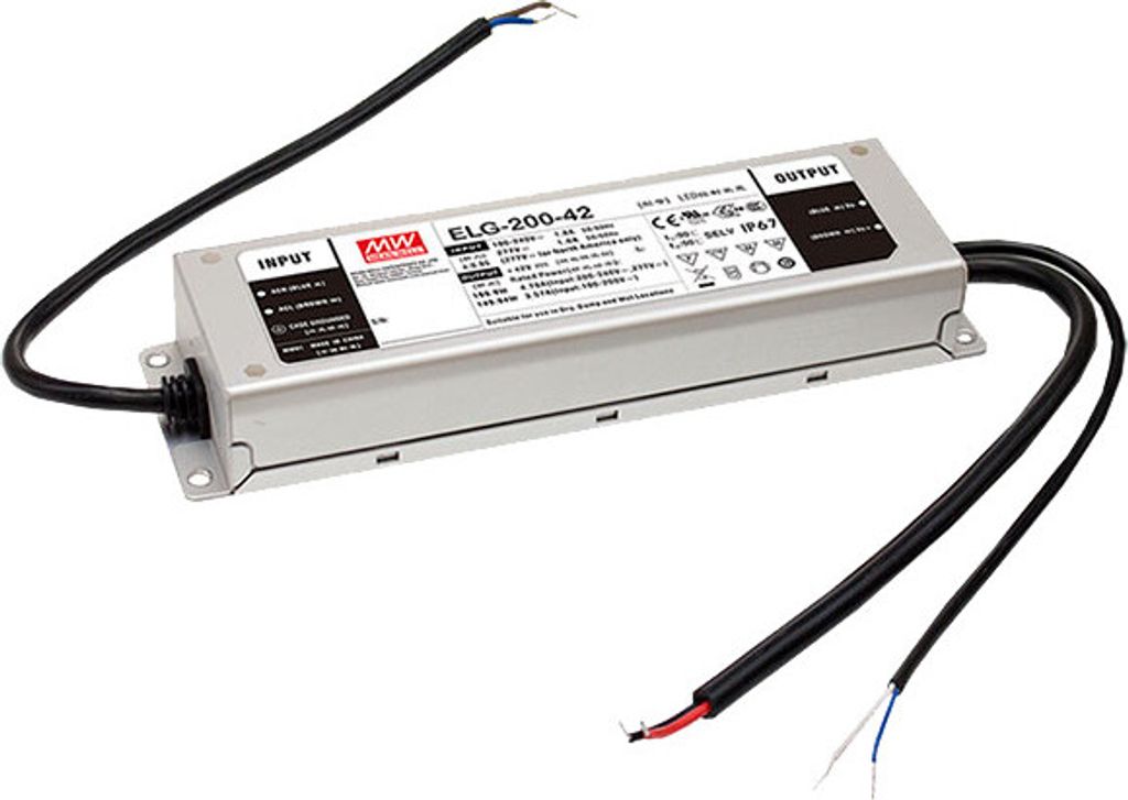 Mean Well LED-Trafo 201,6 W 24 V DC 8400 mA ELG-200-24B Produktbild 
