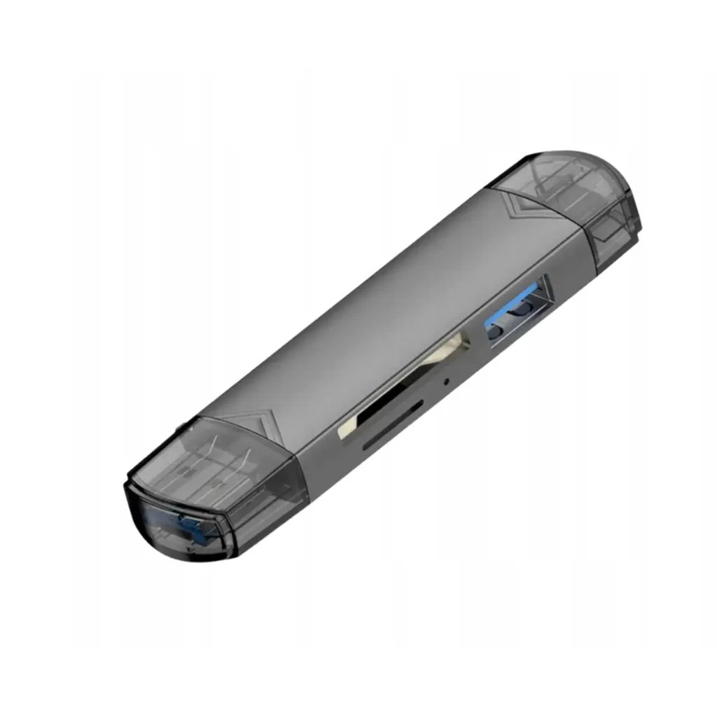 Lecteur Carte SD USB C Thunderbolt 3 Multi-Cartes Double Emplacement Gris 2 - 2
