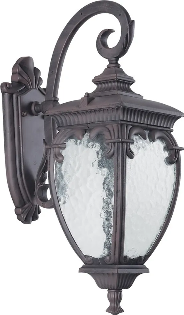 Applique d'extérieur Maytoni Fleur E27 en aluminium noir IP44 verre