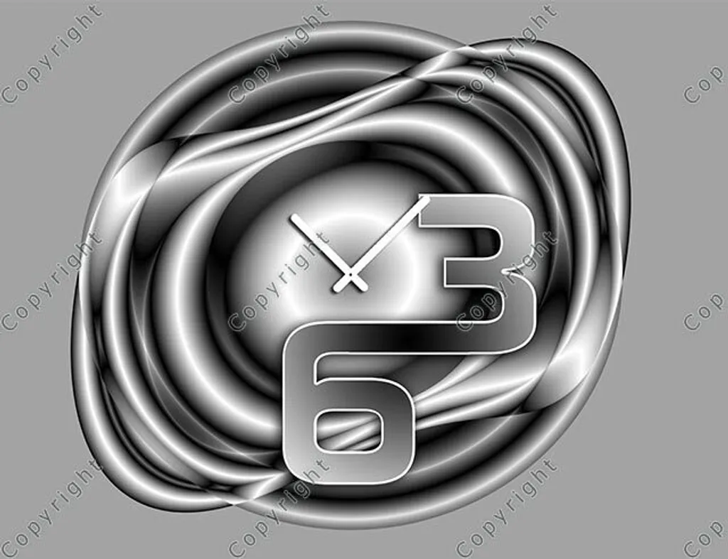 Orologio da Parete Salotto Dixtime 4192: 35x50cm Design Silenzioso