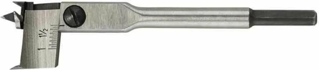 Foret bois type bêche Luna D16-45mm avec pointe de centrage haute précision