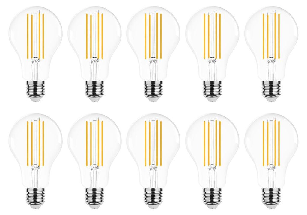 Modee E27 LED Filamentlampe A70 17W 2452lm 2700K Warmweiß 10 Stück
