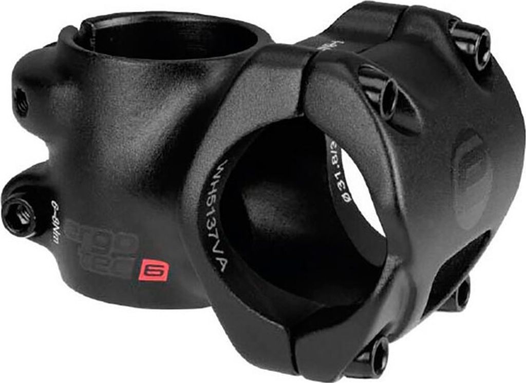 Ergotec Ahead Vorbau Ray 31,8 SL6 Alu schwarz 55 mm 0° Ø Produktbild 
