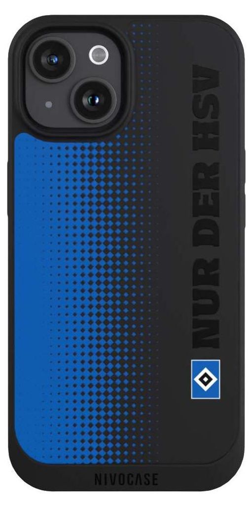 NIVOCASE Handyhülle für Apple iPhone 15 Hülle NIVOpure Case Schwarz HSV Logo transparent