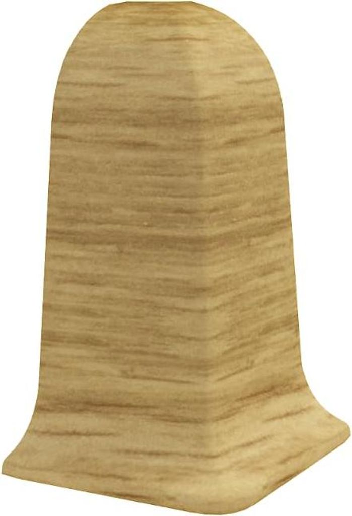 VILO FLEX Innenecke für Sockelleisten (2 Stück) – Passgenaues Eckstück für 55mm Fußleisten – Wasserfest & Robust – Farbe: Eiche Natur Ho...