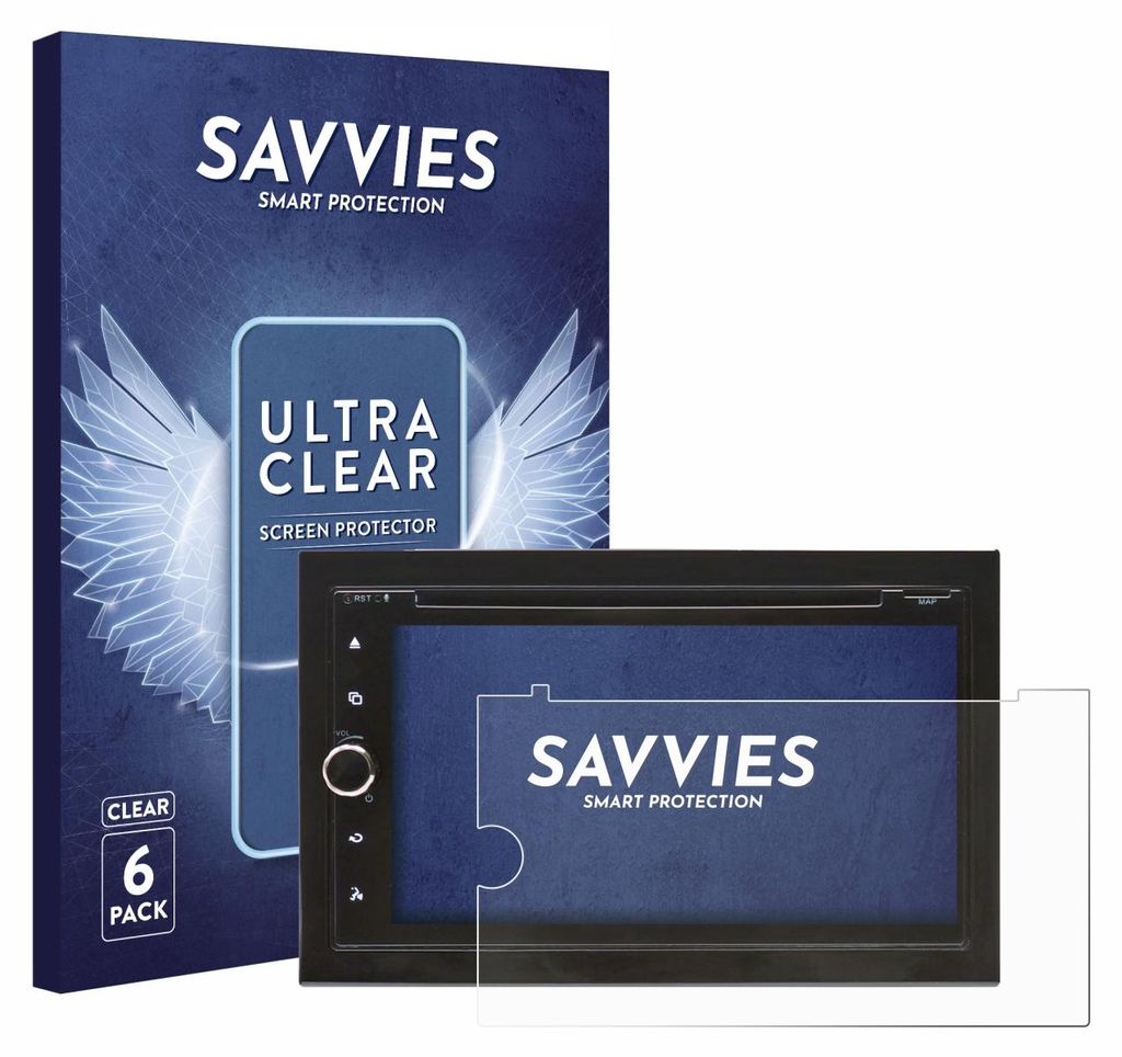 6x Für Blaupunkt Vienna 700 DAB Schutzfolie Savvies Displayschutz Display Schutz Folie Klar Transparent