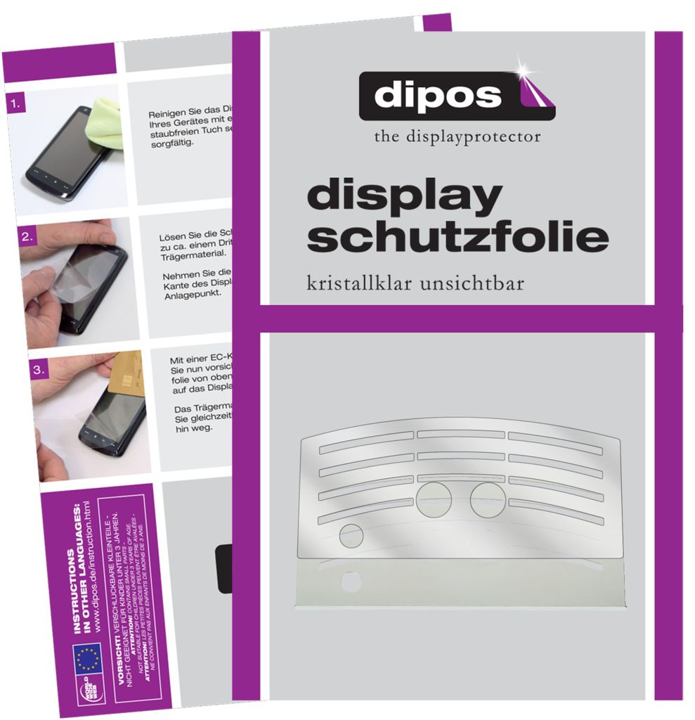 2x Schutzfolie für Melitta Caffeo Solo E950 Tropfblech klar Displayschutzfolie