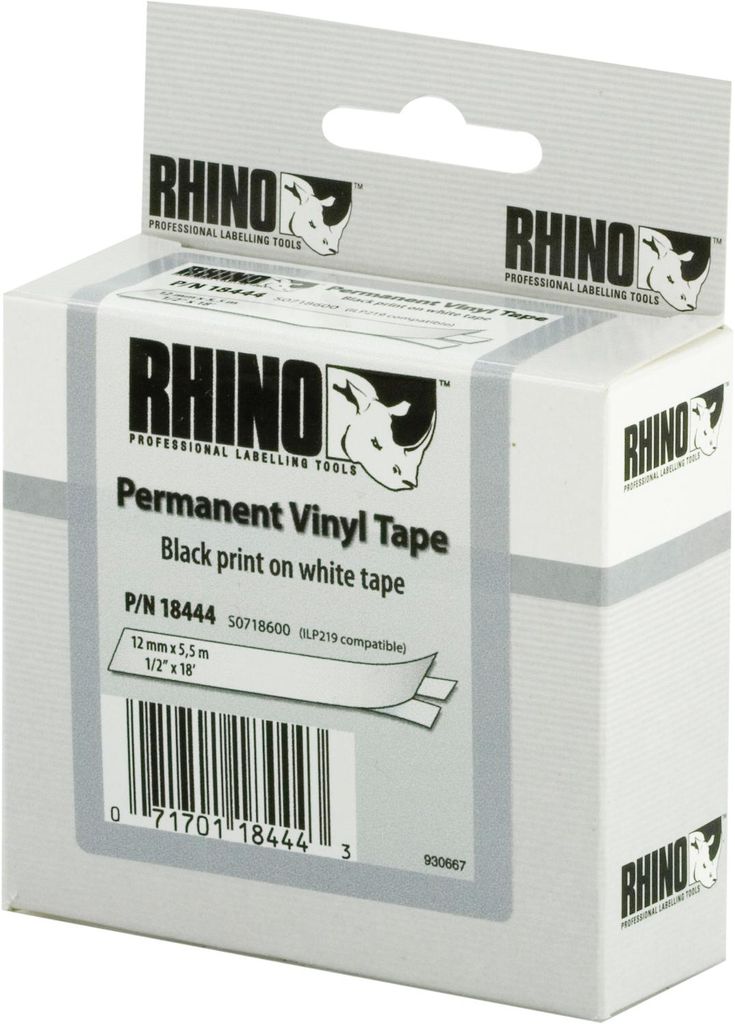 DYMO Rhino-Industrie-Vinyletiketten | 12 mm x 5,5 m | Produktbild 