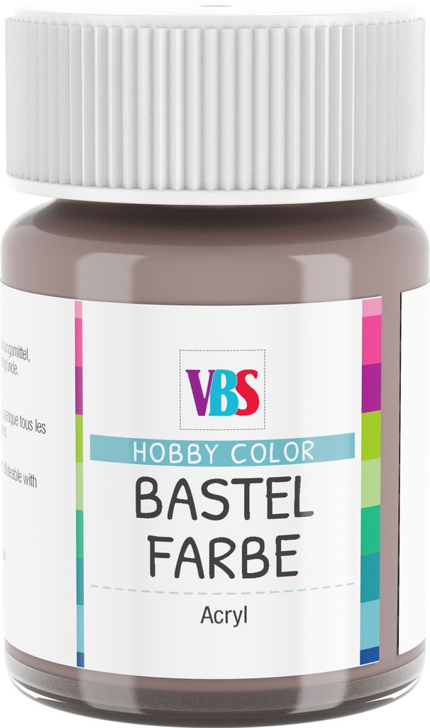 VBS Bastelfarbe 15 ml Acrylfarbe für kreative Projekte und DIY Basteln Feige