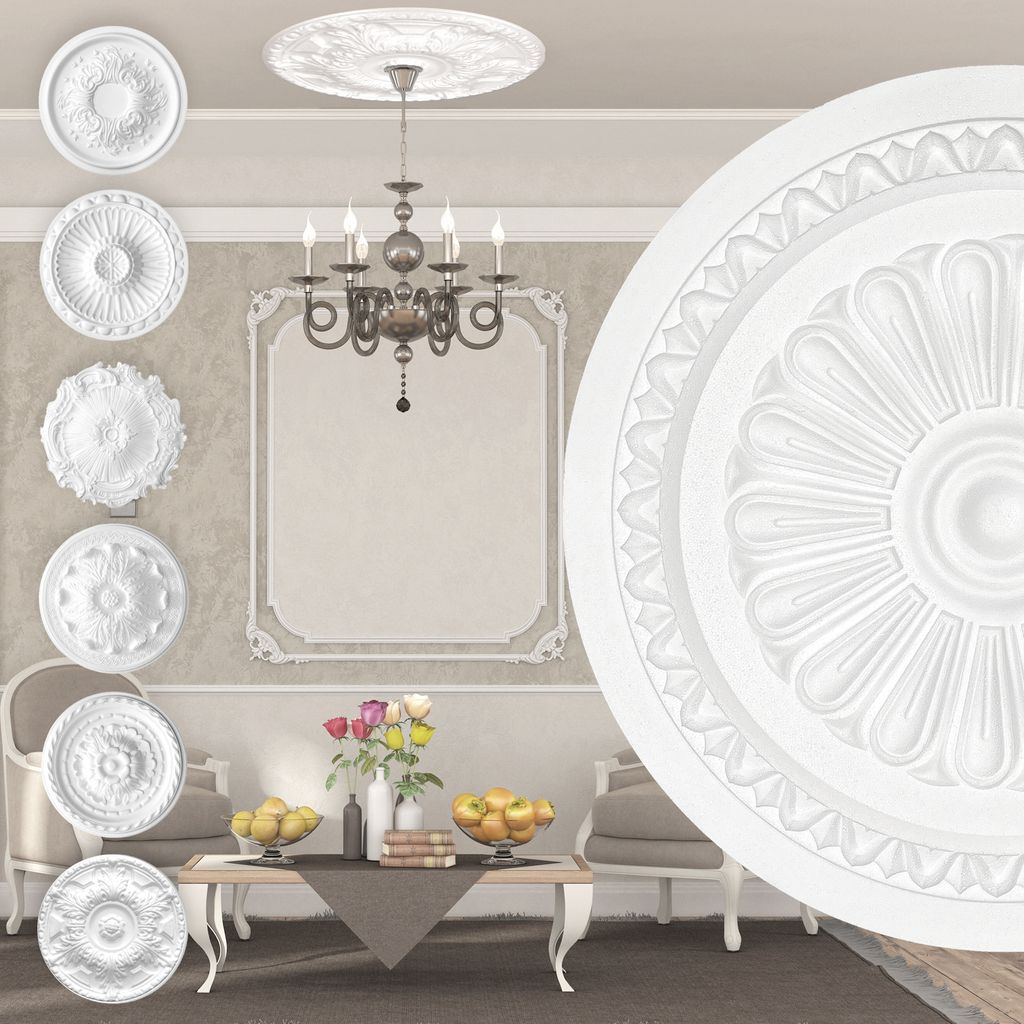 MARBET DESIGN Stuckrosette aus EPS Styropor - Deckenrosette Produktbild 