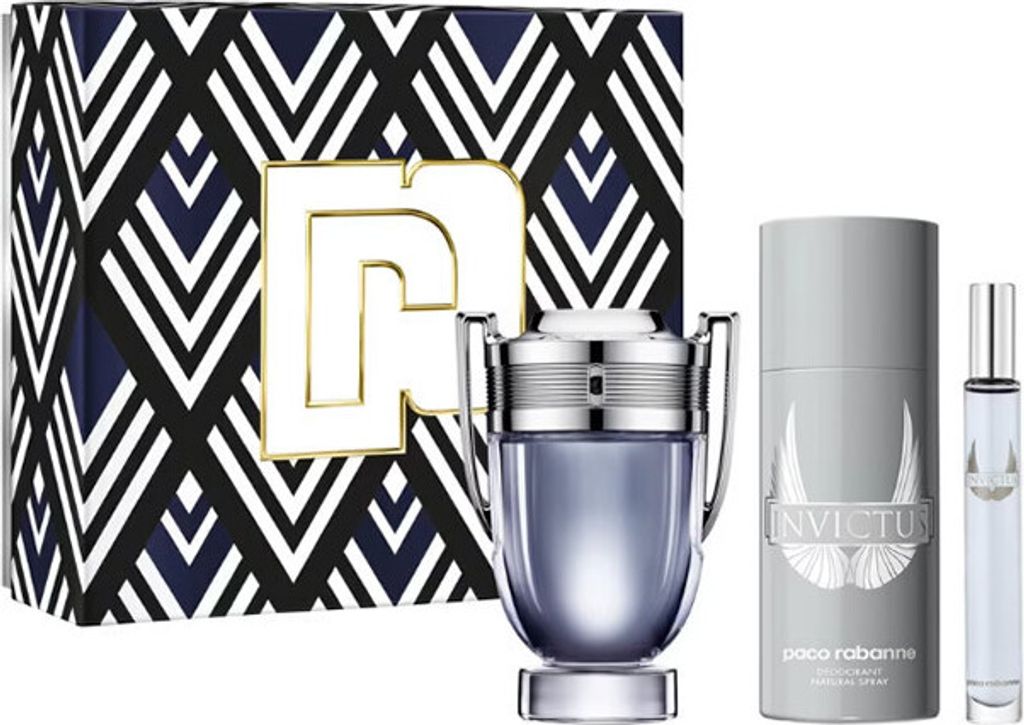 A product shot of a perfume gift set.