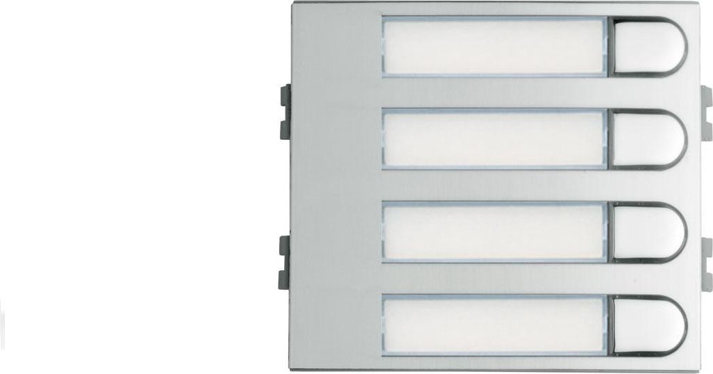 Modul 4 Druckknöpfe FERMAX 104 W DUOX/BUS2/VDS SKYLINE 7367 Silber