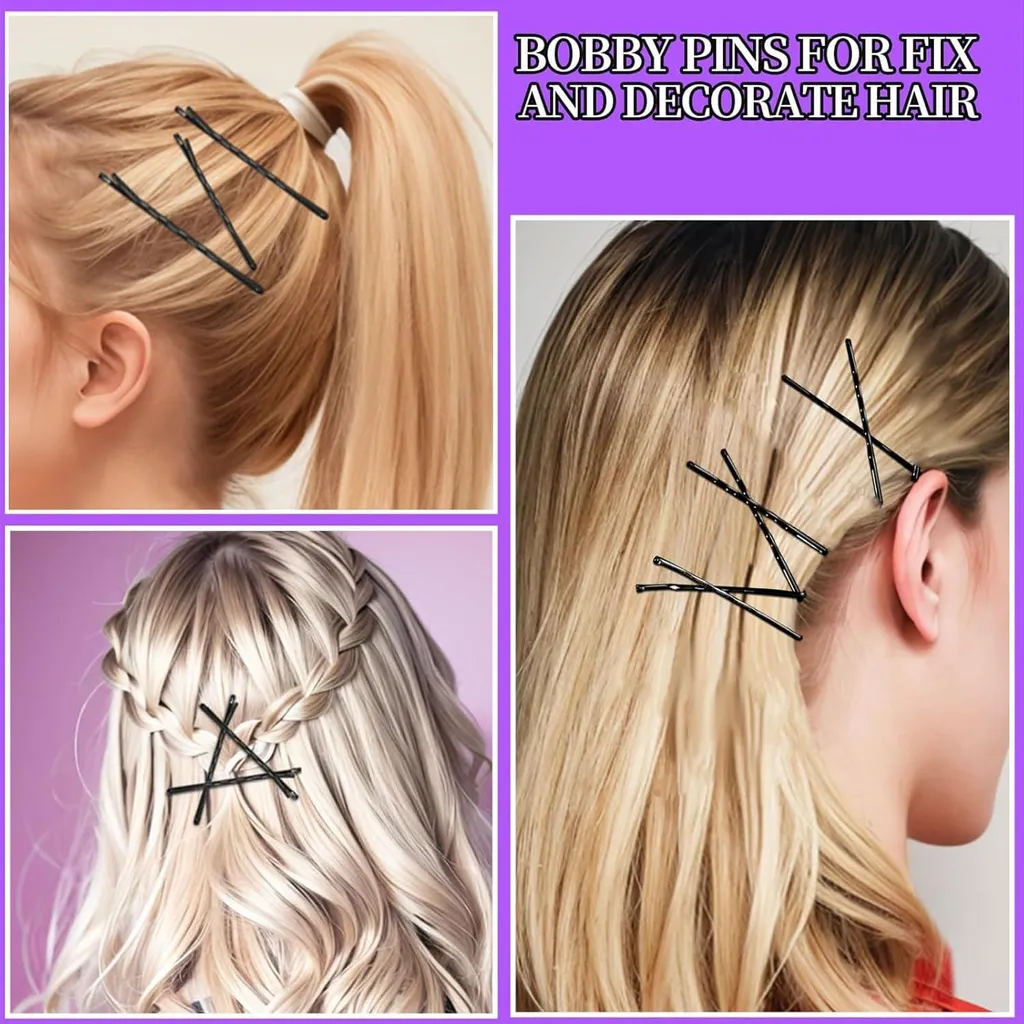 Set coiffure chignon et queue-de-cheval : 300 épingles et élastiques - 6