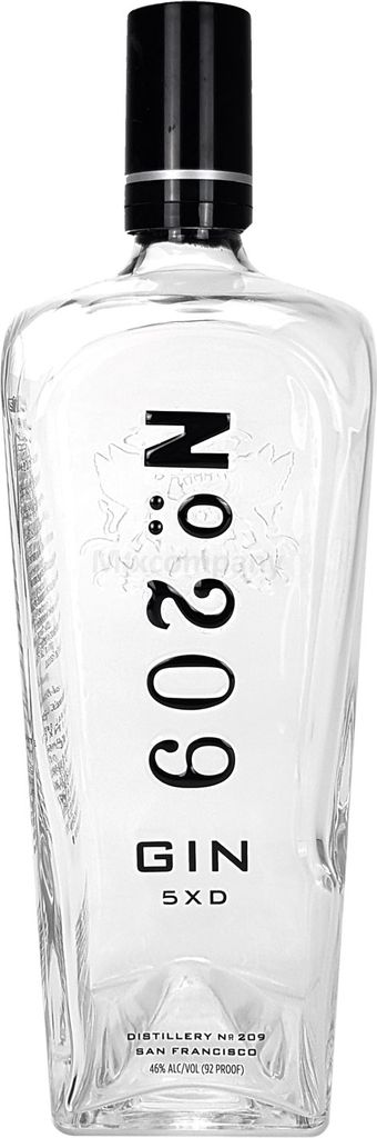 No 209 Gin 0,7l 700ml Dummy Leere Flasche Dekoration - USA - OHNE Inhalt