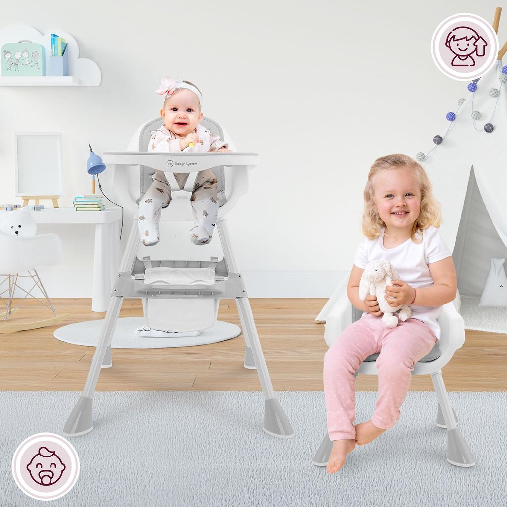 Moby-System Magnolia 2in1 seggiolone grigio Seggioloni