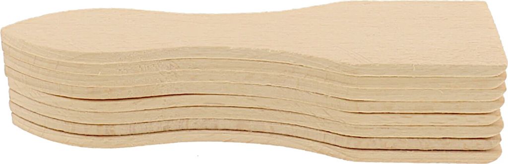 Raclette Schaber, 8 im Satz aus Holz 13 cm Produktbild 4