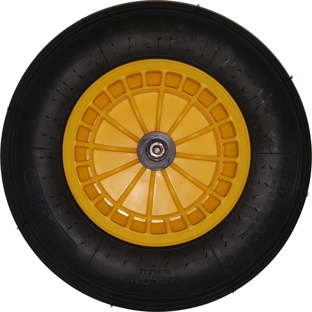 FORT ERSATZRAD | Rad Schubkarre Gartenkarre Baukarre Schiebkarre | Gelb