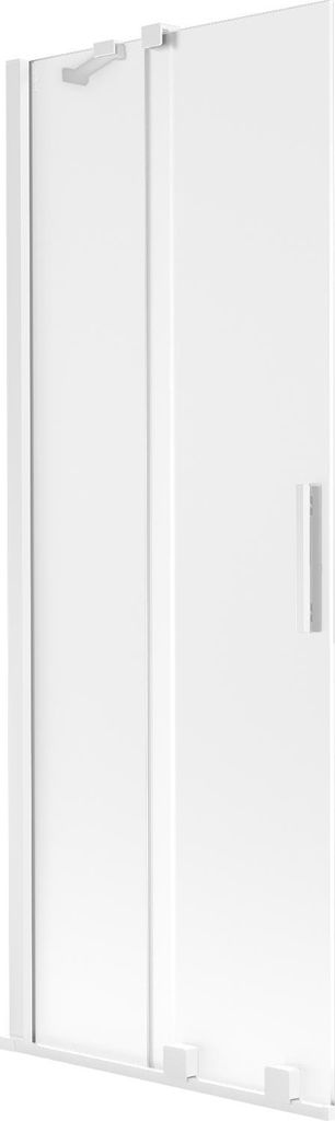 Mexen Velar Badewannenwand 2-teilig verschiebbar 70 x 150 cm, satiniert, weiß - 896-070-000-31-20
