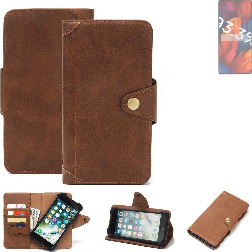 K-S-Trade Handyhülle kompatibel mit Xiaomi Redmi Note 13 LTE Schutz Hülle Walletcase Bookstyle Tasche Case Handytasche Wallet Flipcase Cover PU