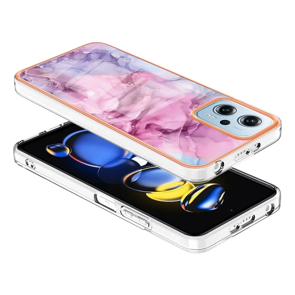 Cover Poco X4 GT 5G Rosa - Custodia Silicone TPU Antiurto con Fantasia - 3