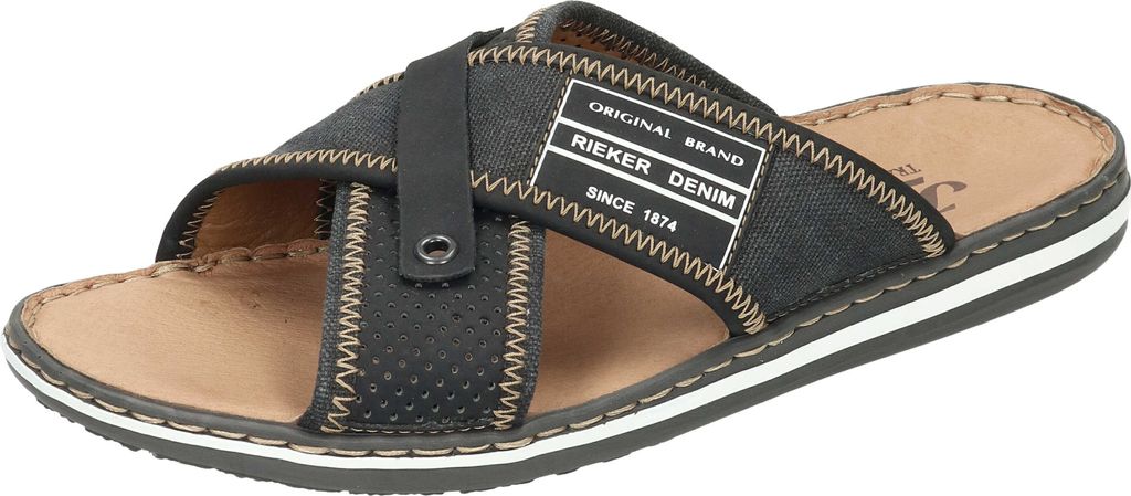Rieker Herren Pantolette schwarz, Herren:42 EU Produktbild 