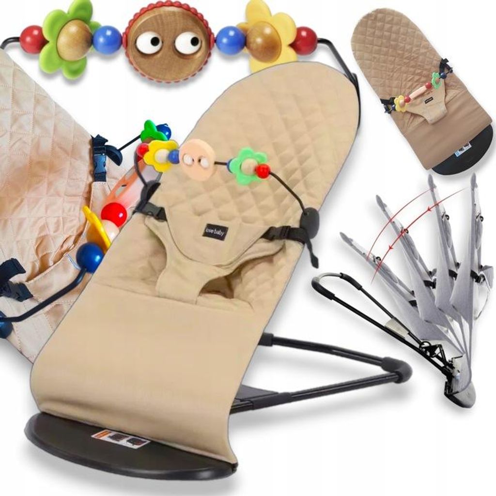 Lucky Baby 3-in-1 Wippe, Babywippe und Sitz