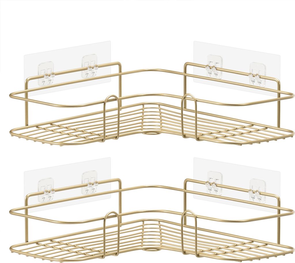 Navaris 2x Duschablage ohne Bohren - Bad Duschregal Produktbild 5