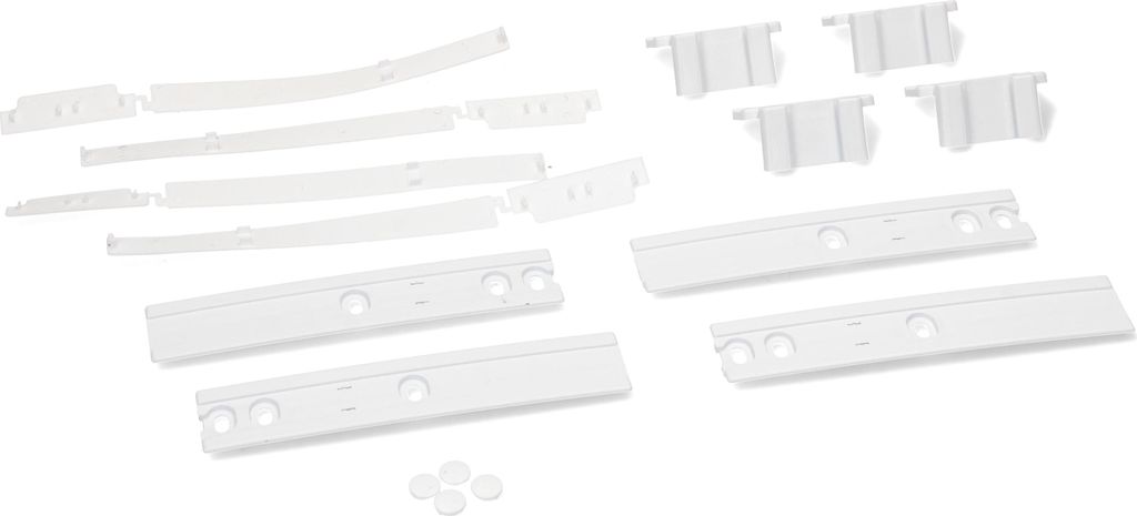 daniplus Türmontageset, Schleppscharnier, Scharnier Montageset kompatibel Tür Kühlschrank / Gefrierschrank Bauknecht Whirlpool 481231019131