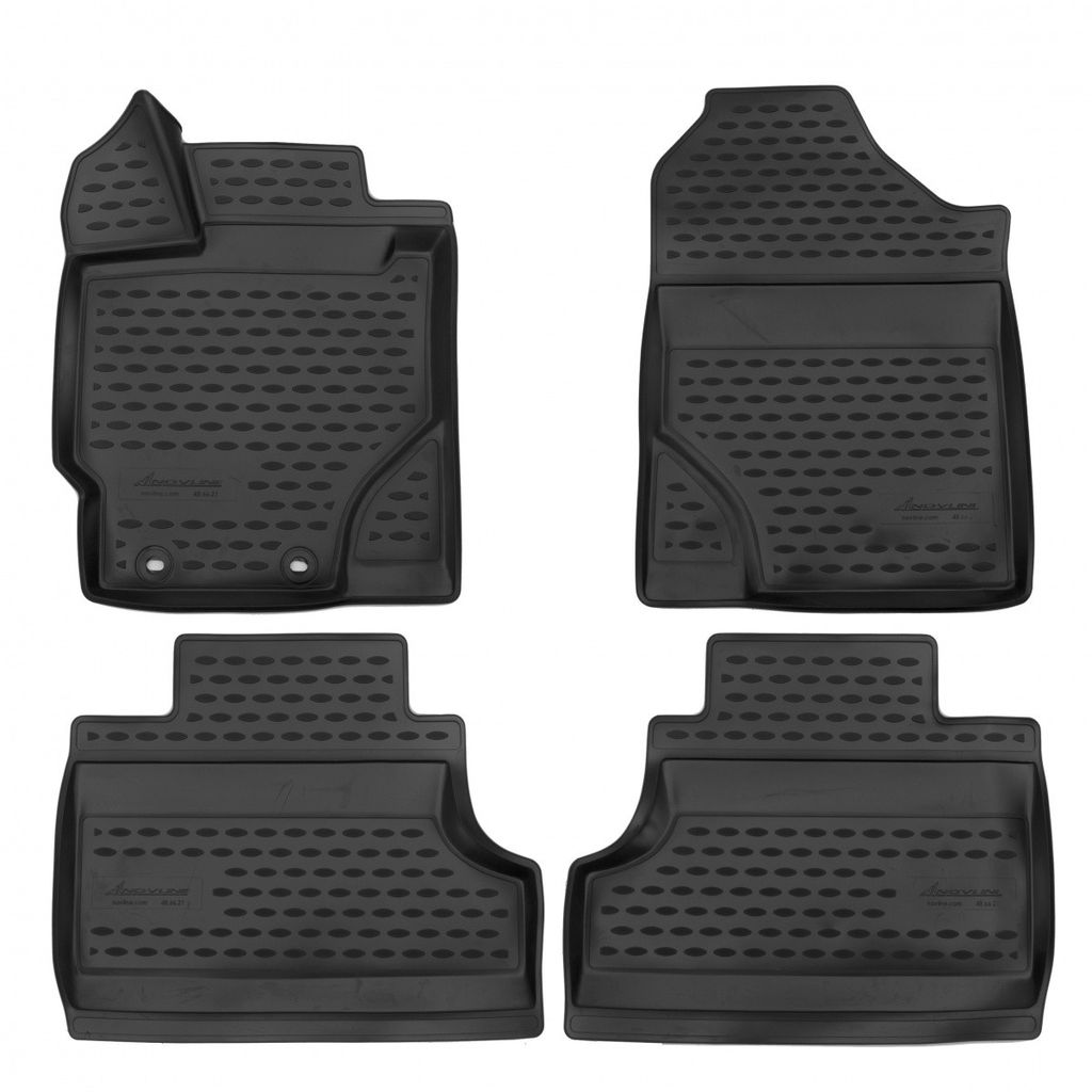 ELEMENT Gummi-Fussmatten 3D kompatible mit TOYOTA Yaris, 2010-2014, 4 tlg.