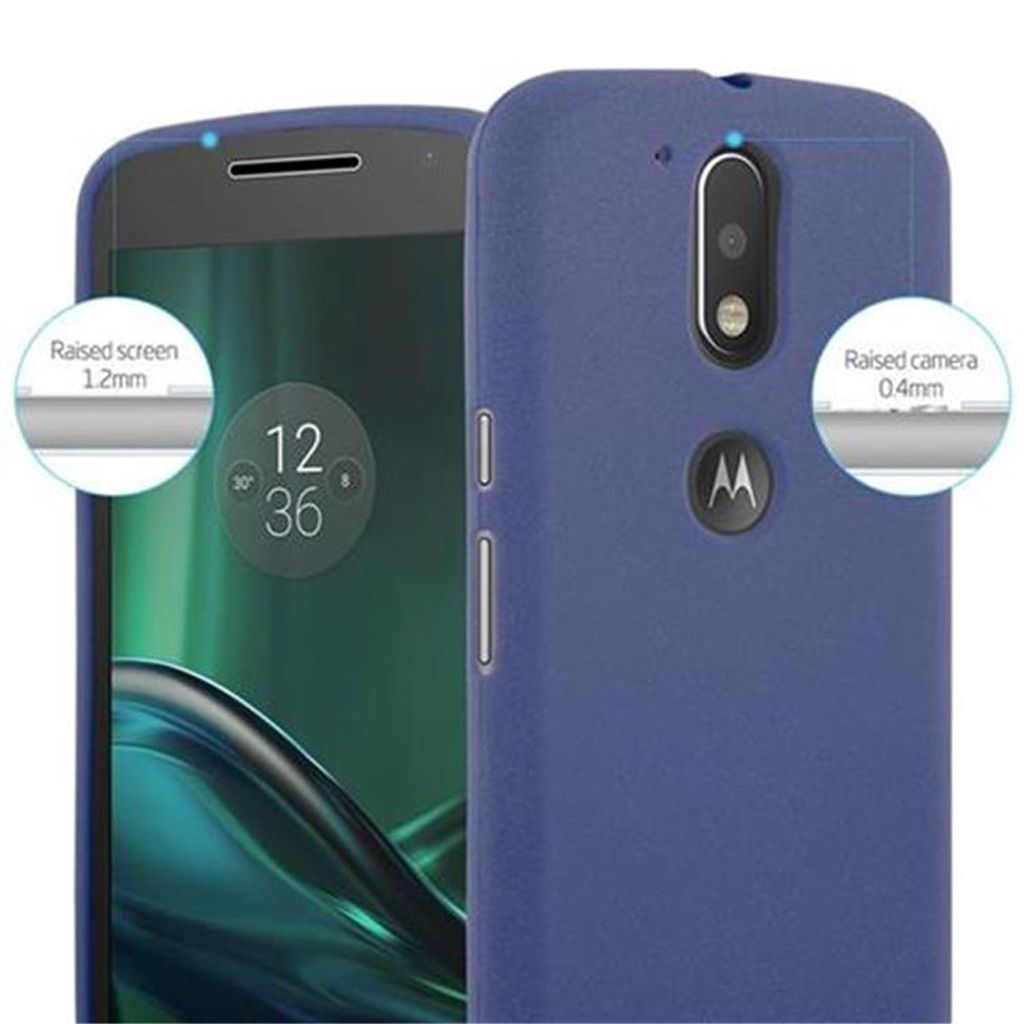 Cadorabo Schutzhülle für Motorola MOTO G4 / G4 PLUS Hülle in Blau Handyhülle TPU Etui Cover Case