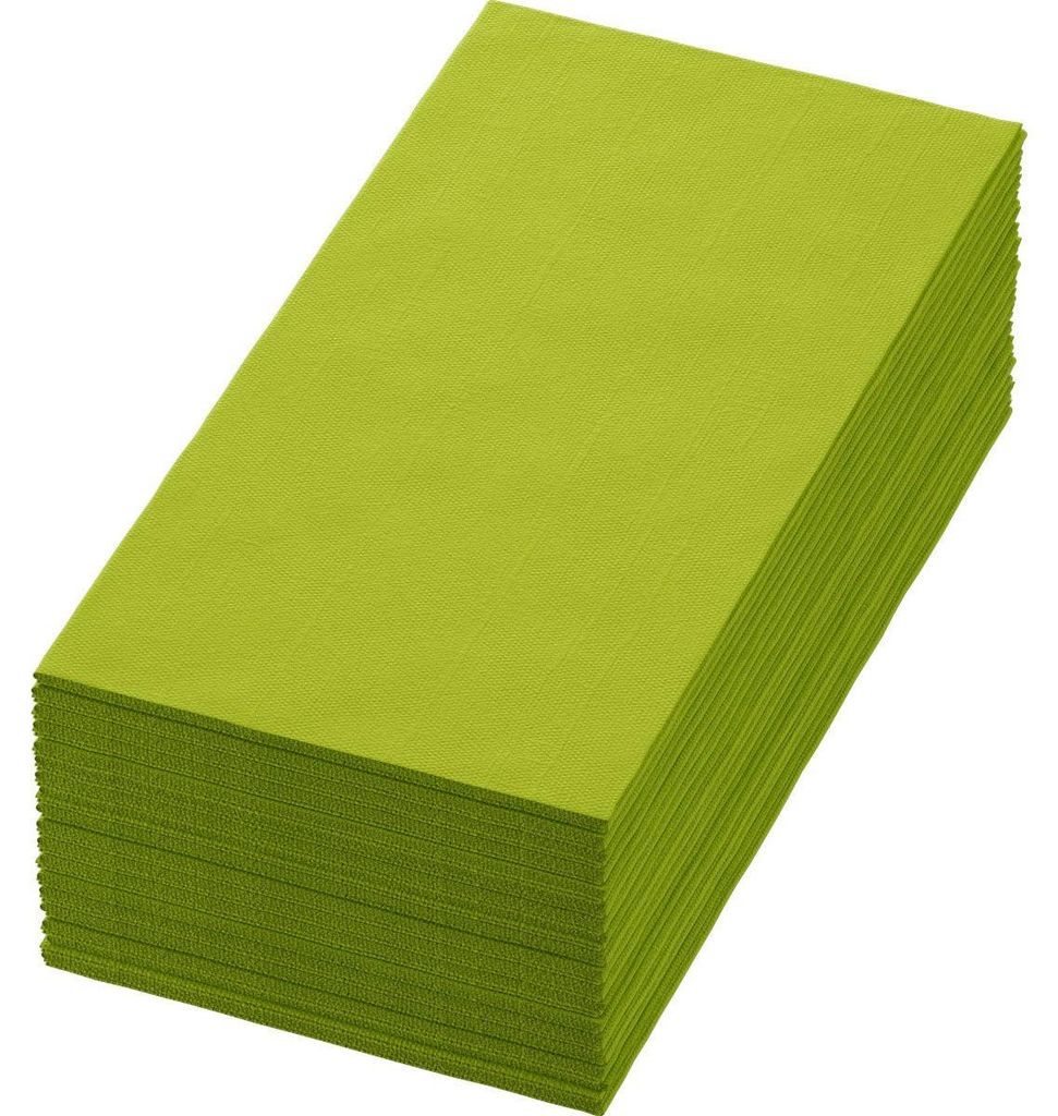 6x -Dunisoft-Servietten 40 x 40 cm 1/8 Buchfalz kiwi | Packung (60 Stück)
