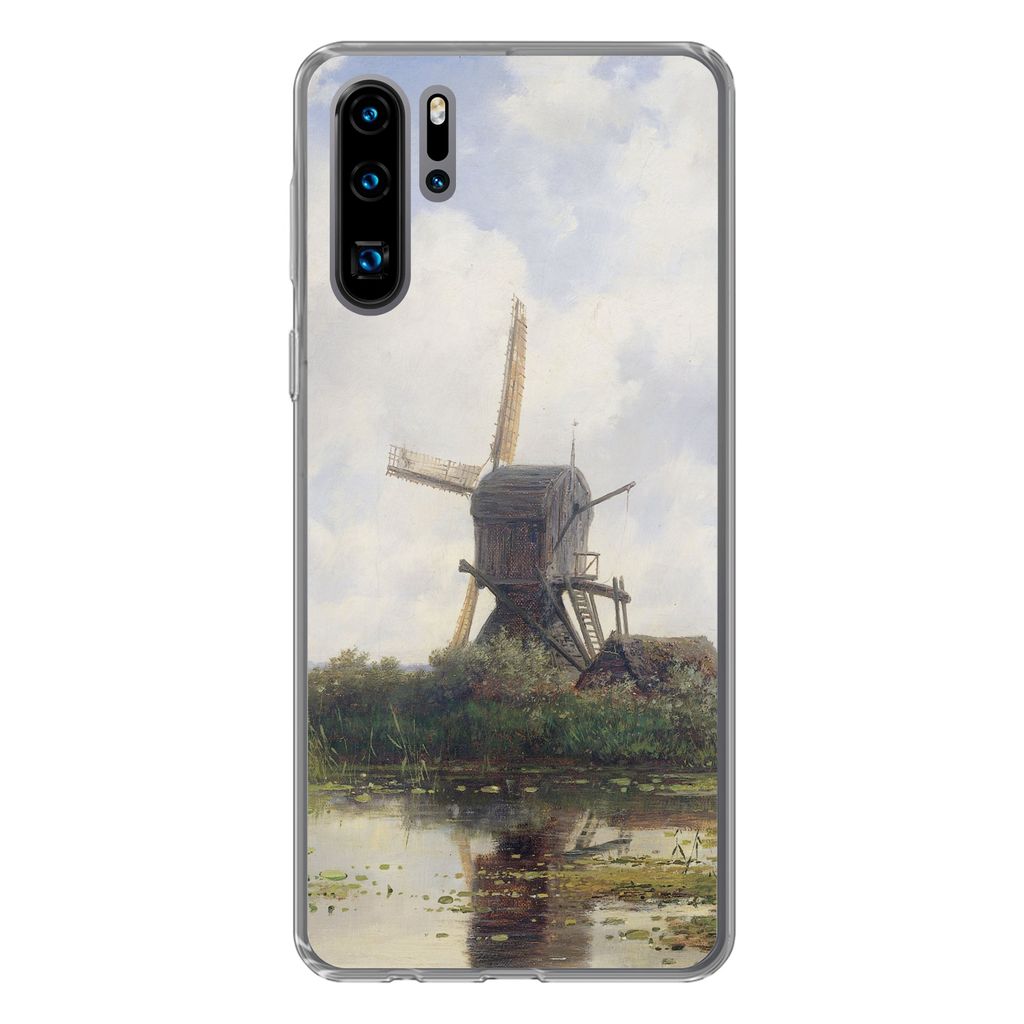 MuchoWow Handyhülle Schutzhülle Hülle für Huawei P30 Pro Malerei - Mühle - Alte Meister Silikon Softcase Handy Hülle - Schutzdeckel