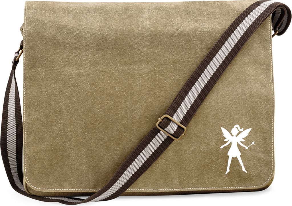Huuraa Umhängetasche Fee Fairy 14 Liter Sahara Canvas Laptoptasche Geschenkidee