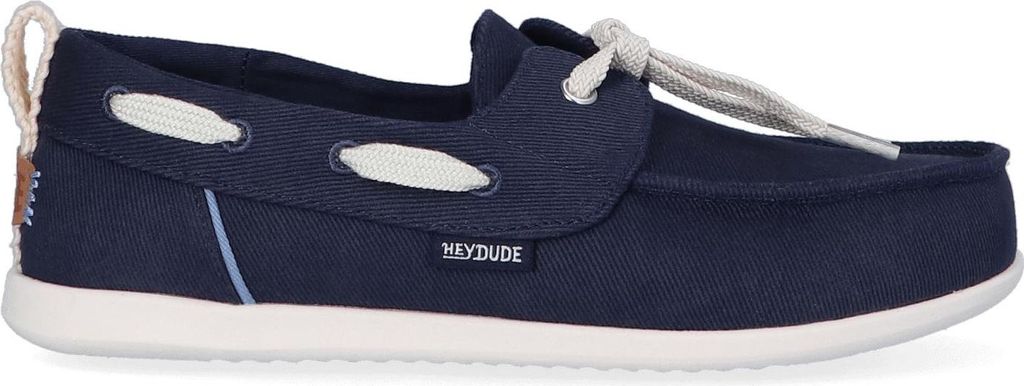 HEYDUDE Harbor Lo Breeze Washed Twill Damen Loafer Navy Größe 36