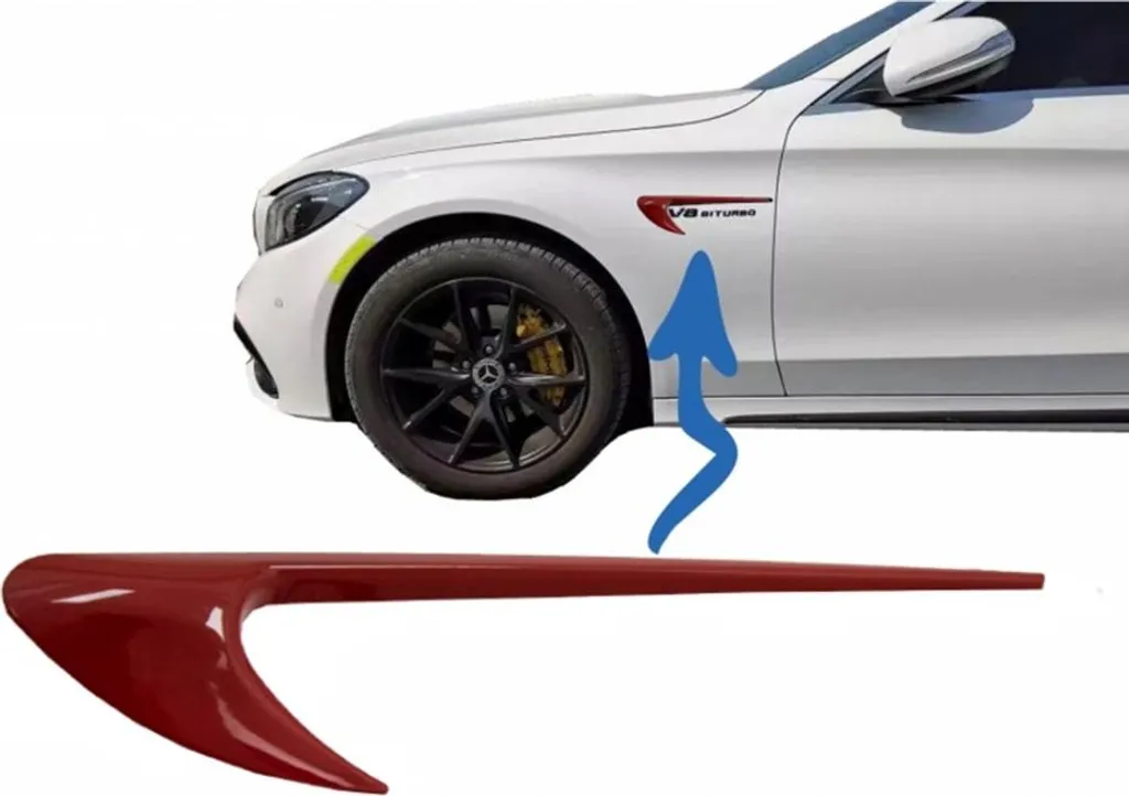 Kit décoration aile Mercedes rouge : rénovez et stylisez votre W205