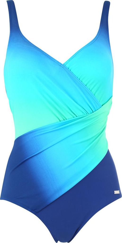 LASCANA Badeanzug blau-türkis Größe 46 Cup C