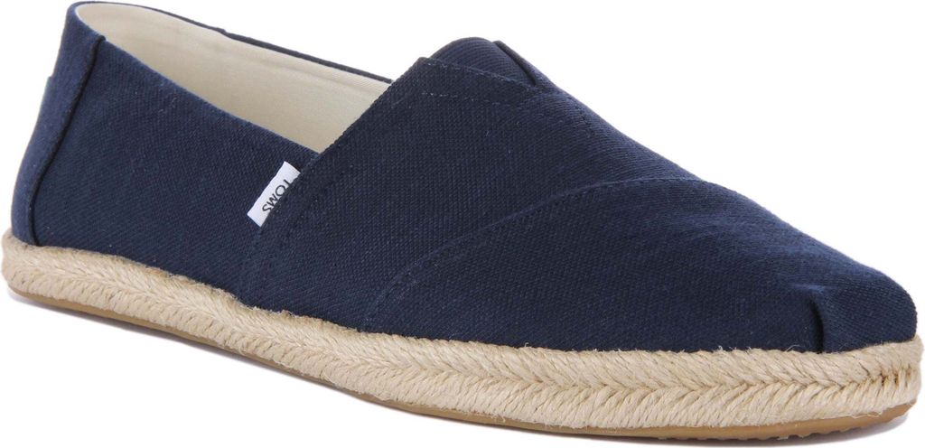 Toms Alpargata Rope Herren Vegane Baumwolle Schlupf Auf Espadrilles Mar e – 9,5 Großbritannien - 43,5 EU - 10,5 US / Marine