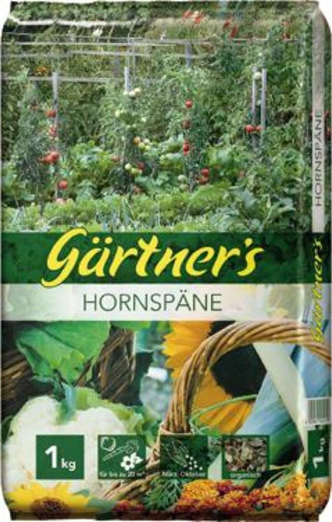 Premium Hornspäne 1 kg Horndünger Naturdünger