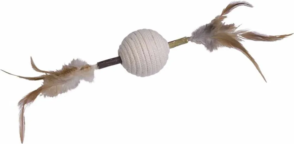 Nobby Bastoncino Matatabi Gatto con Piume e Sonaglio 28cm