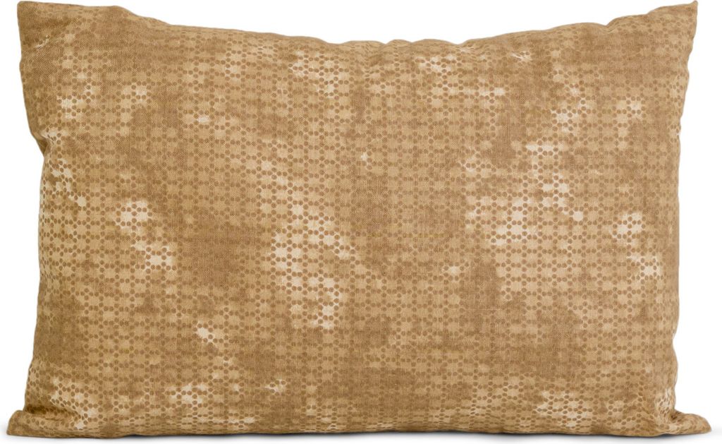 Zirbenkissen 30x20cm, batik gold + Bio Inlett - Zirbenholzspäne im Zirbenholzkissen