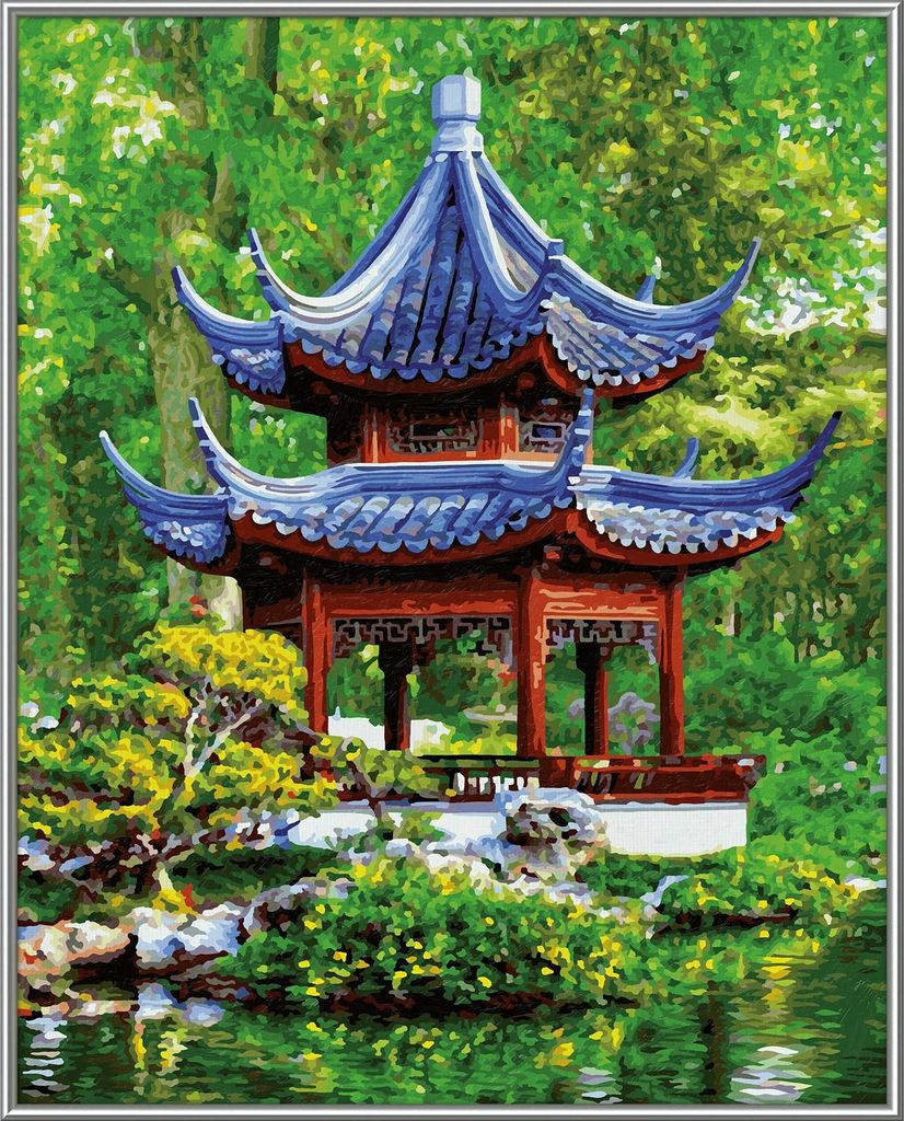 Malen nach Zahlen|Schipper|Simba Malen nach Zahlen - Pagode im japanischen Garten