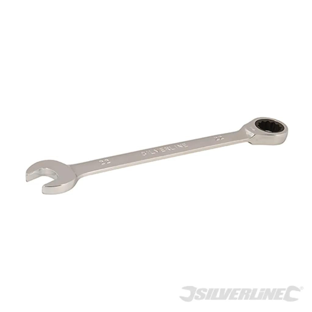 Clé mixte à cliquet de 22 mm Silverline pour vissage rapide et précis