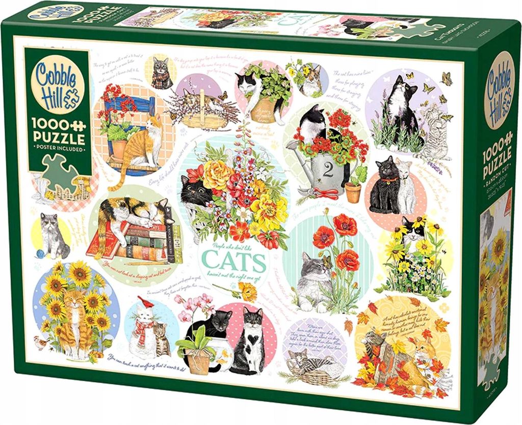 COBBLE HILL Puzzle Die Gedanken der Katze, 1000 Stü ck