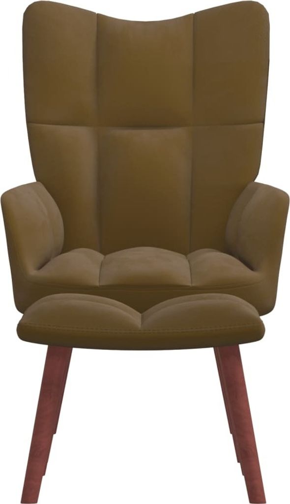 Vidaxl relax kreslo s taburetom brown velvet kaufland sk