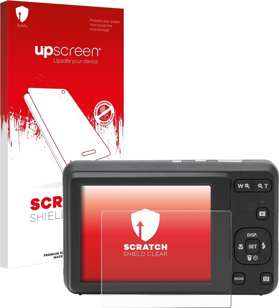 upscreen Schutzfolie für Kodak Pixpro FZ55 Displayschutz Displayschutzfolie Folie Klar Transparent