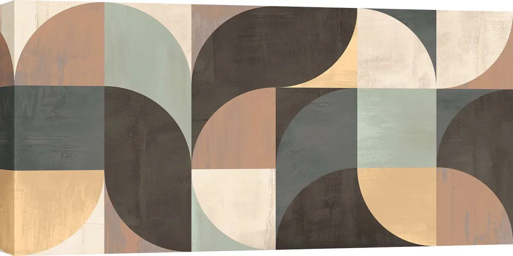 Tableau toile géométrique Sandro Nava : habillez vos murs avec style 100x50