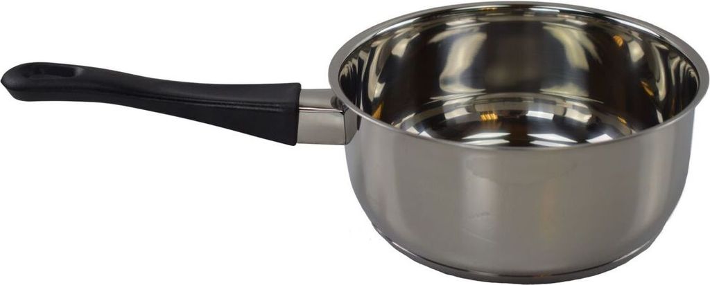 Kochtopf Topf mit Griff ca. 16 x 7,5 cm aus Edelstahl Produktbild 